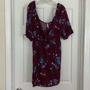 Off the shoulder mini dress